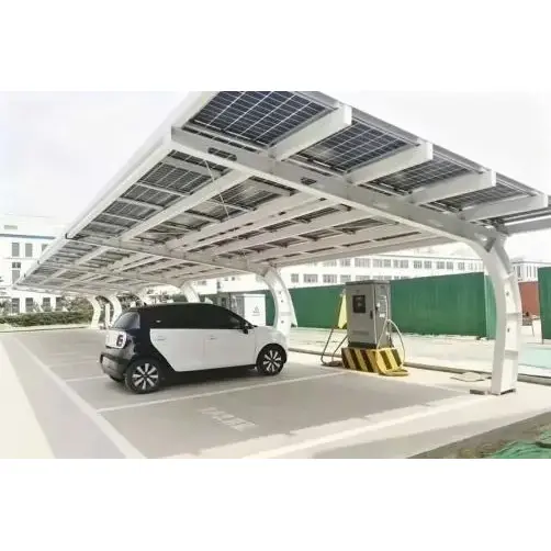 Abri de voiture solaire en porte-à-faux