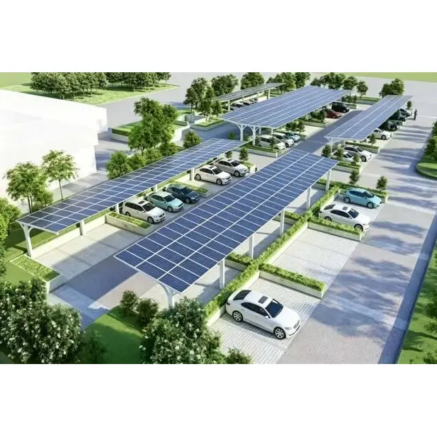 Système de montage pour abri de voiture solaire
